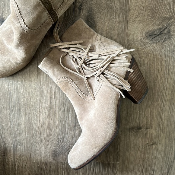 Sam Edelman Suede Fringe Booties - Picture 11 of 15
